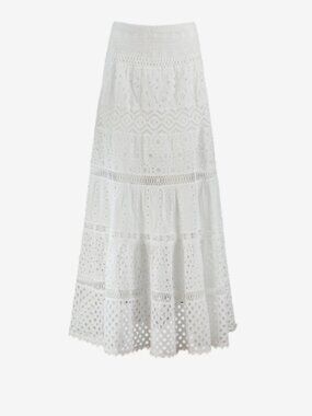 Temptation Positano Alabama Lace Skirt Bianco White Medium NWT